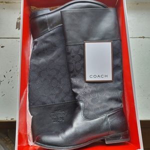 COACH Chrissi Black Boots